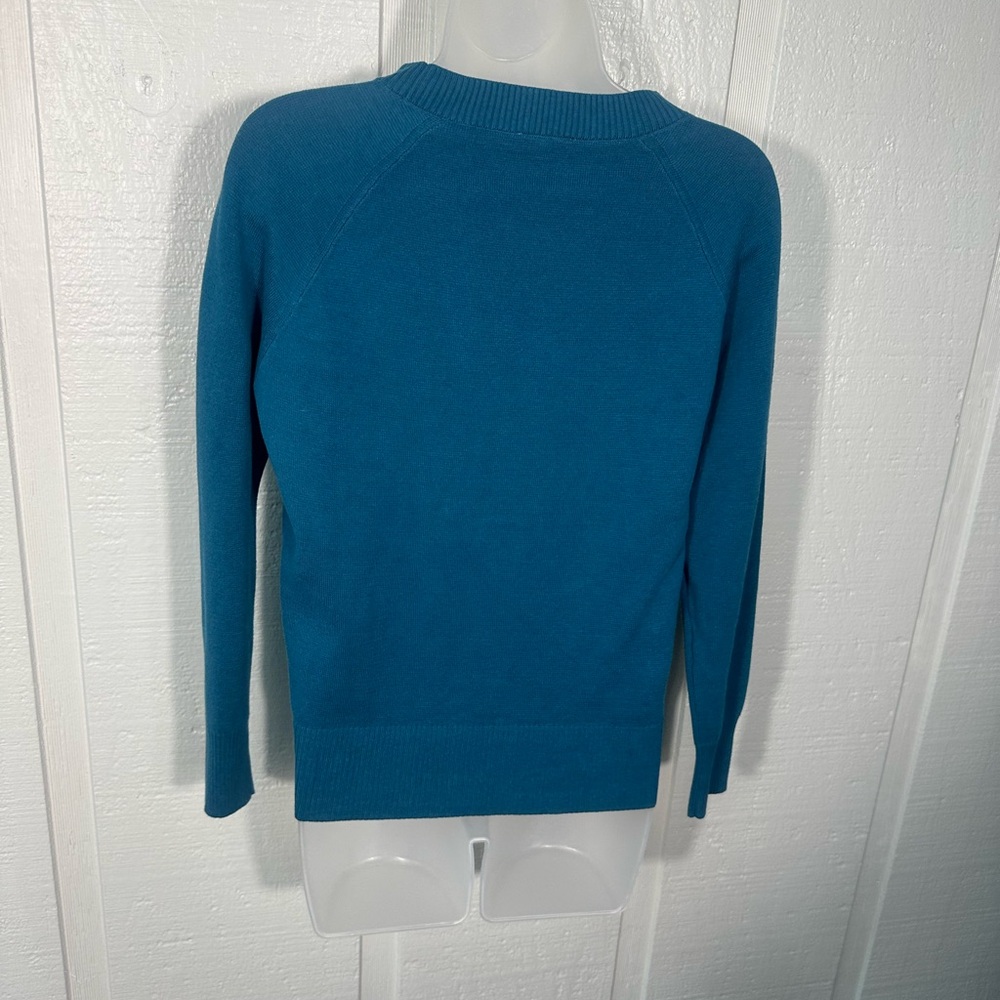 Talbots Green Long Sleeve Crew Neck Sweater Size Small Petite EUC - Picture 5 of 8